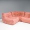 Pink Modular Togo Sofa by Michel Ducaroy for Ligne Roset, Set of 5 3