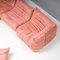Divano modulare Togo rosa di Michel Ducaroy per Ligne Roset, set di 5, Immagine 7
