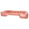 Divano modulare Togo rosa di Michel Ducaroy per Ligne Roset, set di 5, Immagine 1