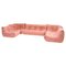 Pink Modular Togo Sofa by Michel Ducaroy for Ligne Roset, Set of 5 1