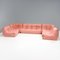 Pink Modular Togo Sofa by Michel Ducaroy for Ligne Roset, Set of 5 9