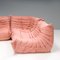 Pink Modular Togo Sofa by Michel Ducaroy for Ligne Roset, Set of 5 2
