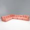 Divano modulare Togo rosa di Michel Ducaroy per Ligne Roset, set di 5, Immagine 4