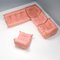 Divano modulare Togo rosa di Michel Ducaroy per Ligne Roset, set di 5, Immagine 6