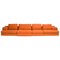 Orange Mex Cube Sofa by Piero Lissoni for Cassina, 2007, Set of 4 1