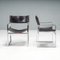 Poltrone Jh-813 in pelle nera di Hans J. Wegner per Johannes Hansen, anni '40, set di 2, Immagine 4