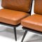 Spine Lounge Chairs in Tan Leather by Fredericia for Space Copenhagen, 2010s, Set of 2 6