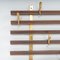 Horizon Wenge Wood and Brass Coat Rack by Jules Wabbes for Bulo, 1950s 6