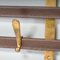 Horizon Wenge Wood and Brass Coat Rack by Jules Wabbes for Bulo, 1950s 4