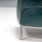 Dunkelgrüne Archibald Sessel aus Leder von Jean-Marie Massaud für Poltrona, 2010er, 2er Set 5