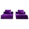 Divans en Velours Violet par Minotti, 2010s, Set de 2 1