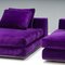 Purple Velvet Daybeds by Minotti, 2010s, Set of 2 10