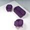 Vico Purple Sofa and Armchairs by Jaime Hayon for Cassina, 2014, Set of 3 2