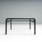 Black Leather and Glass Side Table by Tito Agnoli for Matteo Grassi, 1970s 3