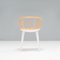Cyborg Stick Dining Chairs in White and Natural Ash by Marcel Wanders for Magis, 2010s, Set of 5 10