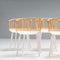 Cyborg Stick Dining Chairs in White and Natural Ash by Marcel Wanders for Magis, 2010s, Set of 5 7