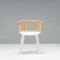 Cyborg Stick Dining Chairs in White and Natural Ash by Marcel Wanders for Magis, 2010s, Set of 5 9