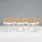 Cyborg Stick Dining Chairs in White and Natural Ash by Marcel Wanders for Magis, 2010s, Set of 5 2