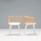 Cyborg Stick Dining Chairs in White and Natural Ash by Marcel Wanders for Magis, 2010s, Set of 2 2