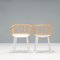 Cyborg Stick Dining Chairs in White and Natural Ash by Marcel Wanders for Magis, 2010s, Set of 2 3