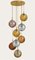 Lámpara colgante en cascada con ocho esferas de cristal de Murano, años 60, Imagen 2