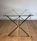 Brass Lacquered Metal Table in the style of Jacques Adnet, 1950s 5