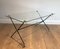 Brass Lacquered Metal Table in the style of Jacques Adnet, 1950s 2