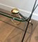 Brass Lacquered Metal Table in the style of Jacques Adnet, 1950s 7