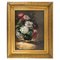 French Artist, Floral Composition, Late 1800s, Oil on Canvas, Framed 1