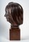 Art Deco Head of a Woman Wood Sculpture, 1930s, Image 3