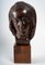 Art Deco Head of a Woman Wood Sculpture, 1930s 9