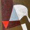 Jeremy Annear, Construct (Red Disc and Triangle), huile sur toile, 2014 3