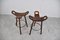 Mid-Century Brutalist Bar Stools, 1960s, Set of 2 2