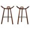 Mid-Century Brutalist Bar Stools, 1960s, Set of 2 1