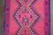 Vintage Turkish Pink Wool Kilim Rug Runner Rug, 1970s 8