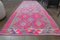 Tappeto Kilim Runner vintage in lana rosa, Turchia, anni '70, Immagine 2