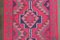 Alfombra Kilim turca vintage de lana rosa, años 60, Imagen 6