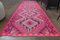 Tappeto Kilim Runner vintage in lana rosa, Turchia, anni '60, Immagine 9