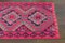 Alfombra Kilim turca vintage de lana rosa, años 60, Imagen 2