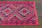 Tappeto Kilim Runner vintage in lana rosa, Turchia, anni '60, Immagine 2