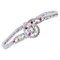 18 Karat White Gold Bracelet with Ruby and Diamonds, 1950s 1