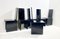 Constructivist Black Wooden Dining Chairs, Hungary, 1930s, Set of 6, Image 2