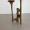 Brutalist Bronze Tripod Candleholder by Michael Harjes, Germany, 1960s 5