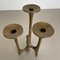 Brutalistischer Dreibeiniger Kerzenhalter aus Bronze von Michael Harjes, Deutschland, 1960er 3
