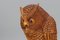 Hand-Carved Light-Brown Wooden Owl Sculpture, 1970s, Image 8