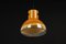 Lámpara colgante de vidrio marrón de Peill & Putzler, Alemania, años 70, Imagen 10
