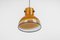 Brown Glass Pendant Light from Peill & Putzler, Germany, 1970s 4