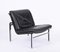 Swiss Aluline Lounge Chairs in Black Leather by Andre Vandenbeuck for Strässle, 1960s, Set of 2 5