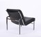 Swiss Aluline Lounge Chairs in Black Leather by Andre Vandenbeuck for Strässle, 1960s, Set of 2 4