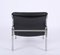 Swiss Aluline Lounge Chairs in Black Leather by Andre Vandenbeuck for Strässle, 1960s, Set of 2, Image 11